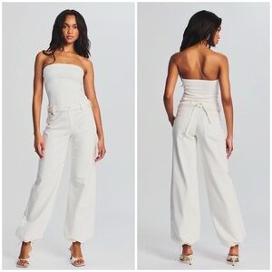 SER.O.YA Delancey Jumpsuit in White Size M